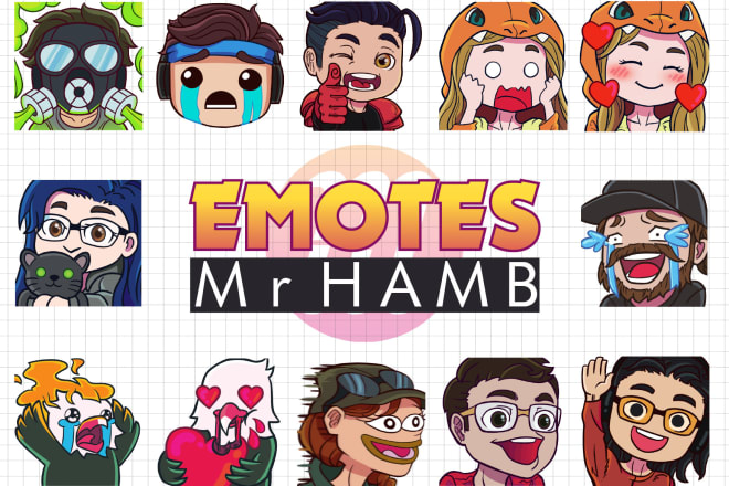 I will draw custom chibi twitch emote and sub badge