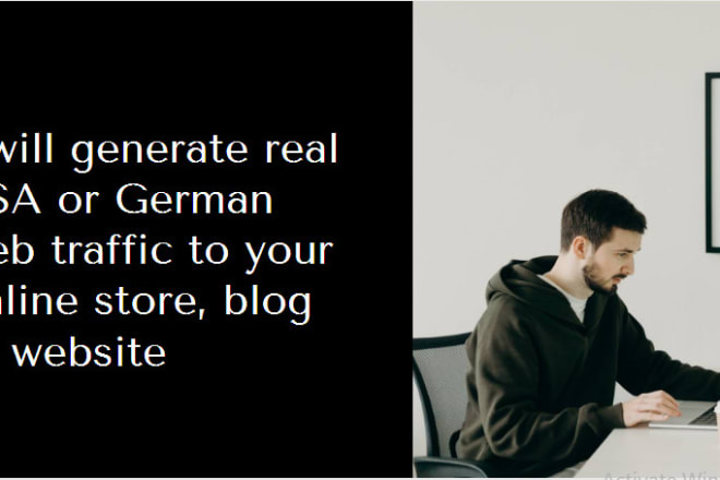 I will generate organic german, USA web traffic