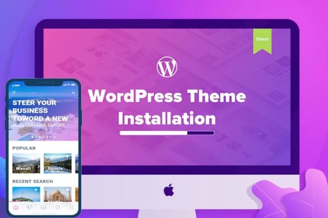 I will install wordpress premium theme from themeforest and plugins