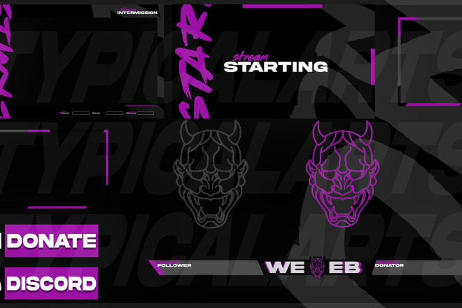 I will make a professional overlay for twitch and youtube