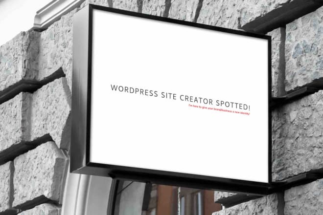 I will make a signature brand wordpress site