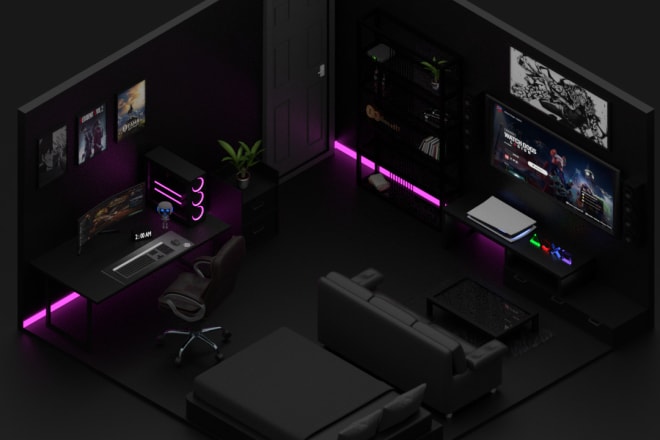 I will make isometric gaming room