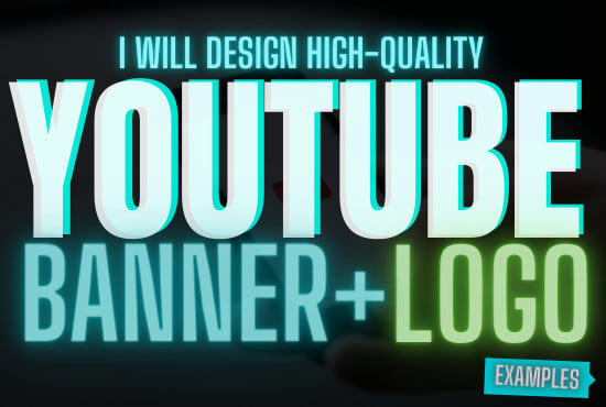 I will make premium youtube banner and logo