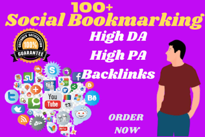I will make the best 100 social bookmark for your URL professionally and manually