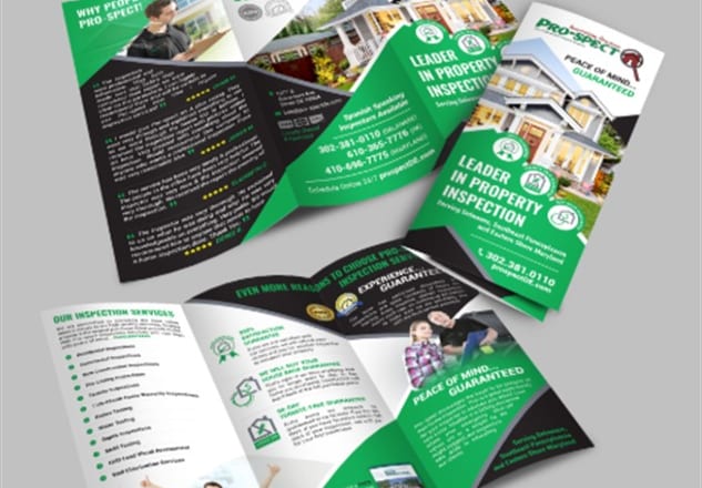 I will make your brochure and flyers
