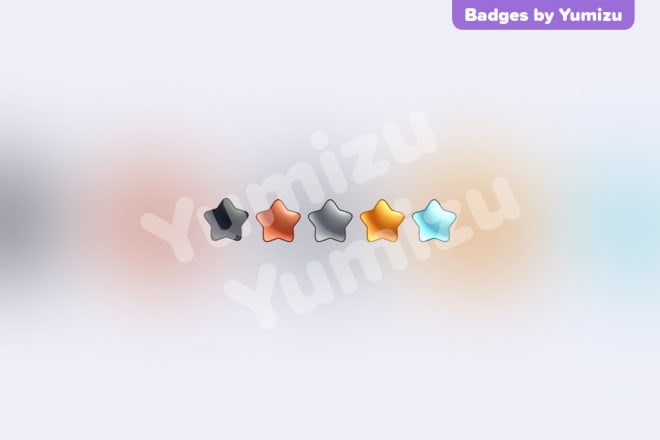 I will offer premade star badges