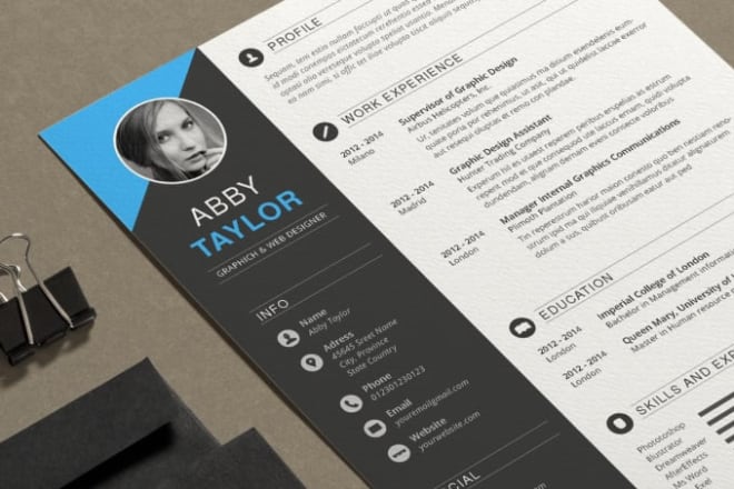 I will offer professional resume, cv, cover letter writing services, cv design