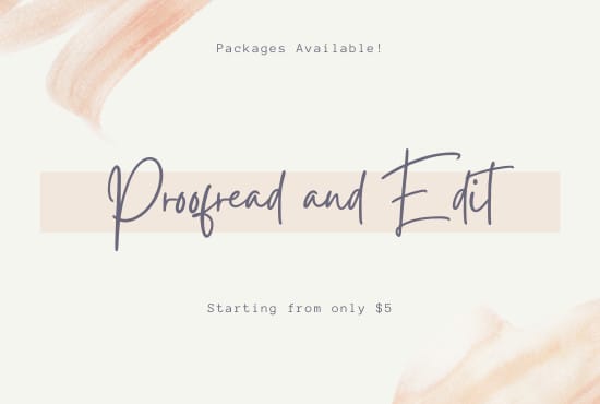 I will proofread and edit your online content and research work