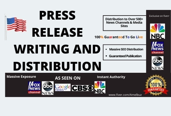 I will provide press release writing and press release distribution
