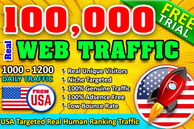 I will send real USA visitors through organic search traffic for your website, blog