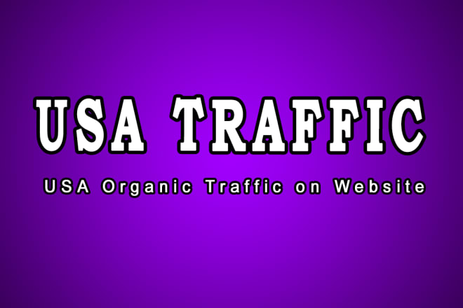 I will send USA organic traffic on website