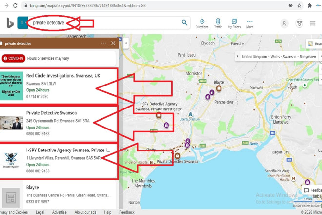 I will setup bing places business maps listing, bring bing traffic