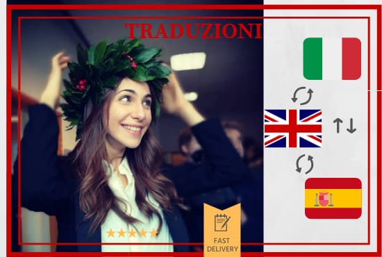 I will traduzioni professionali in inglese,italiano e spagnolo