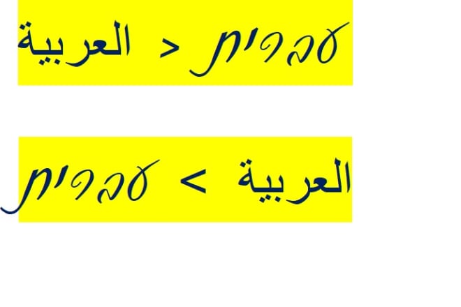 I will translate professionaly from arabic to hebrew and vice versa
