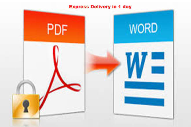 I will type 30 pages PDF to word or image to text