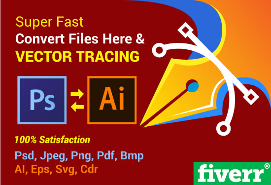I will vector tracing logo, vectorize image, convert to vector in 2 hour