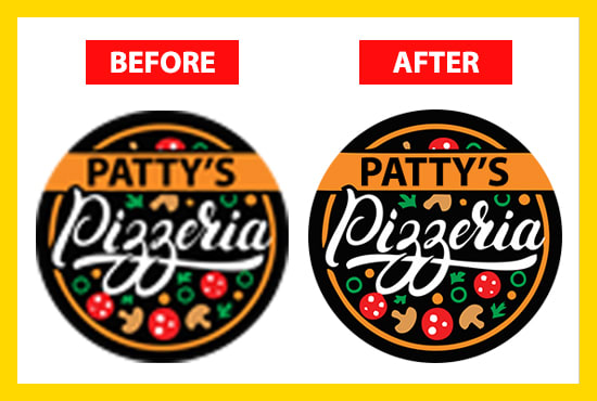 I will vector tracing redraw shapes logo images