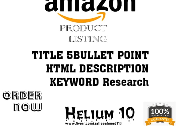 I will write amazon product description and keyword research