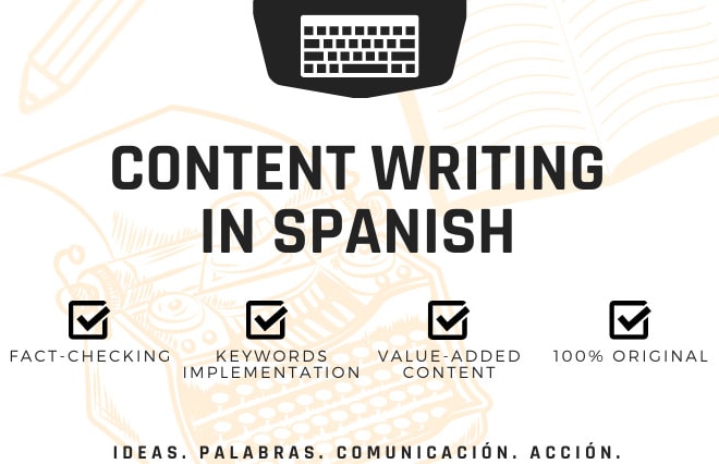 I will write compelling content in spanish