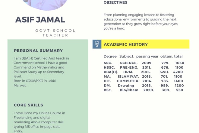 I will write professional job winner resume for you