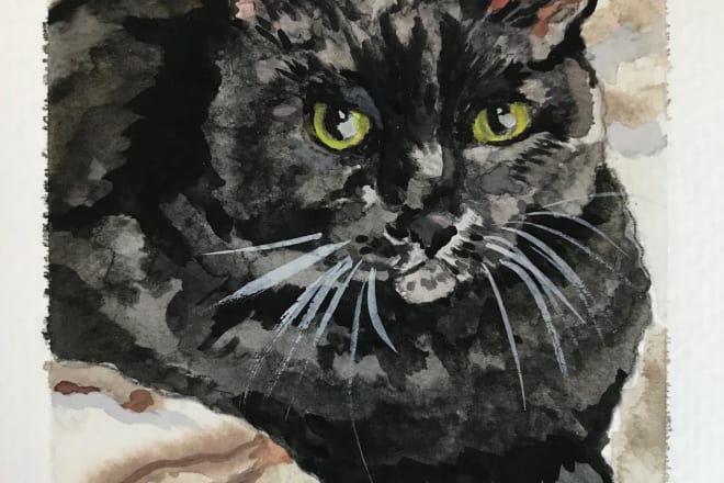 I will create a beautiful pet portrait for you