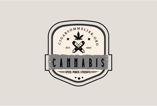 I will do cigar weed marijuana hemp cannabis cbd oil logo