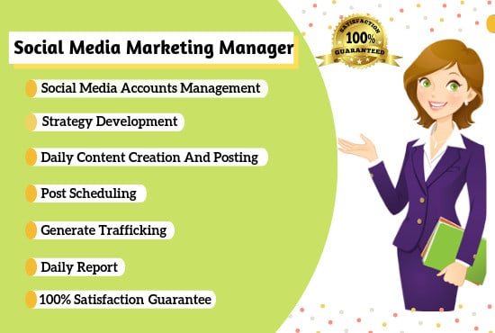 I will be social media manager and personal assistant