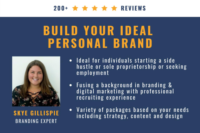 I will be your personal branding strategist