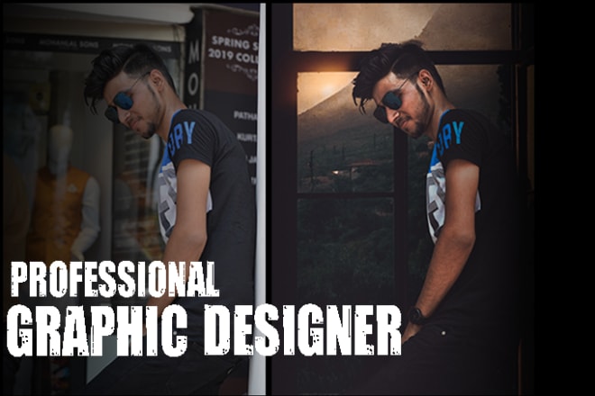 I will be your professional graphic designer and photo editor