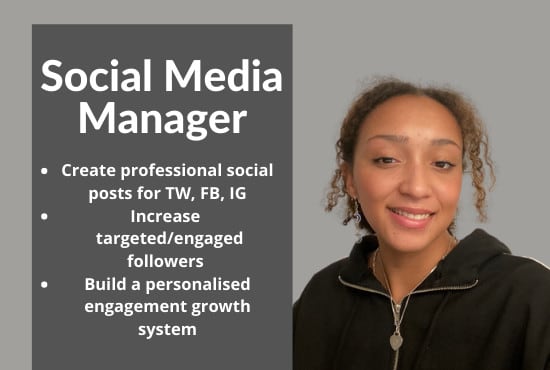 I will be your social media manager