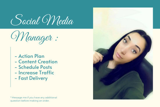 I will be your social media manager