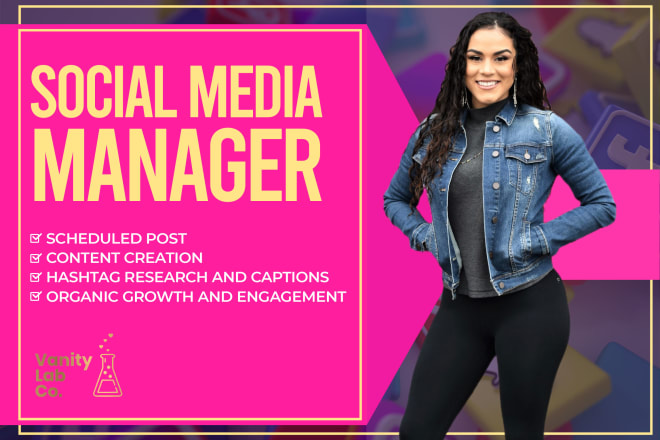 I will be your social media manager and content creator