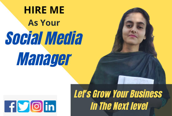 I will be your social media manager and content designer