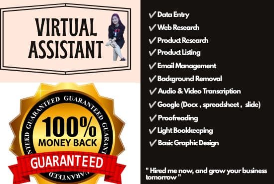 I will be your virtual assistant