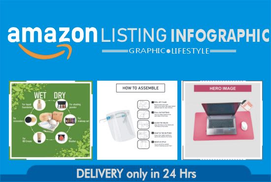 I will beautiful amazon product infographic images or ebay product image,photography