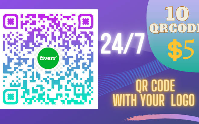 I will best attractive qr code generator, maker, designer with logo