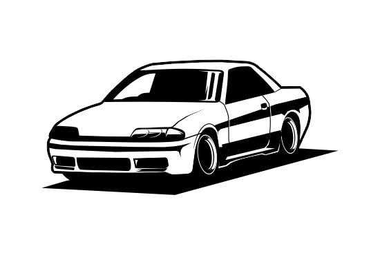 I will blank and white vector lines