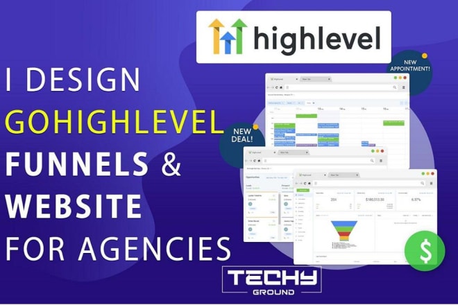 I will build a go high level funnel and website for your agency in gohighlevel ghl
