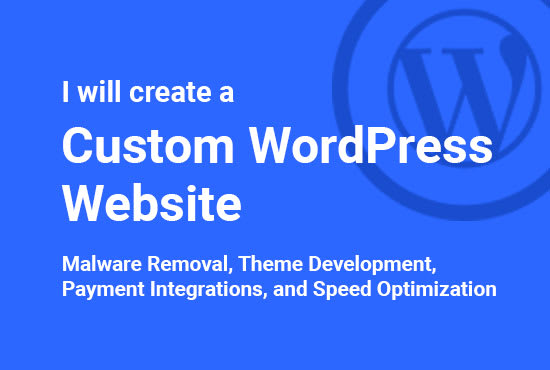 I will build customize wordpress website