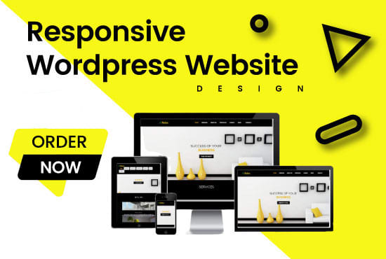 I will build professional responsive wordpress website design or blog