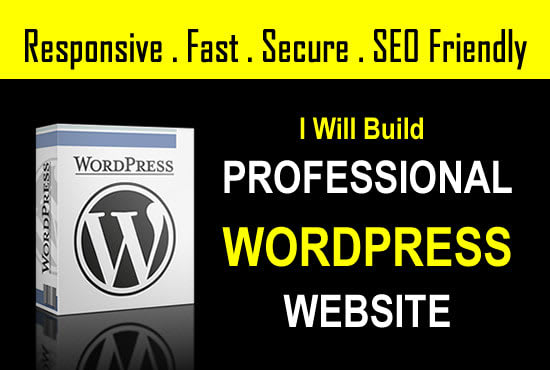I will build wordpress blog website for you with free logo
