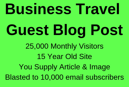 I will business travel blog guest post with photos