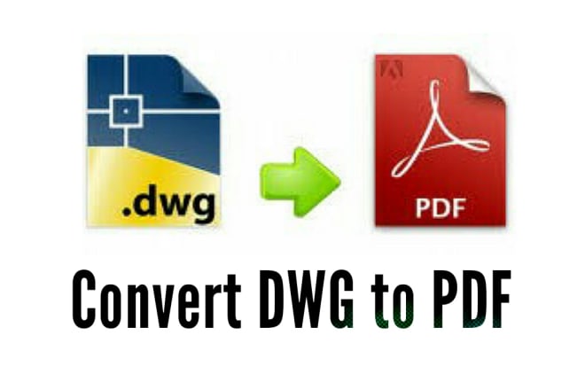I will convert dwg to pdf