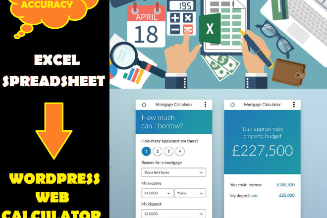 I will convert excel spreadsheet to online wordpress web calculator