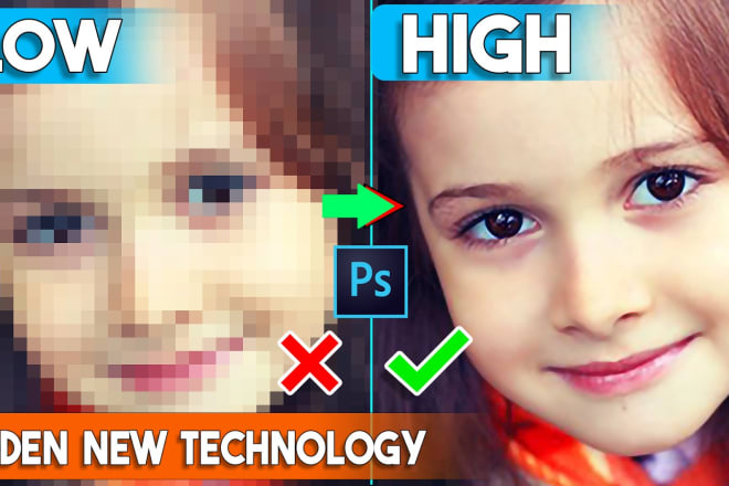 I will convert low resolution picture to high resolution