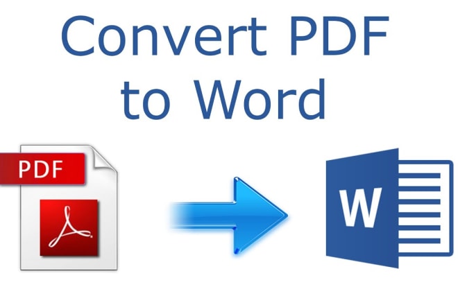 I will convert PDF to word and word to PDF