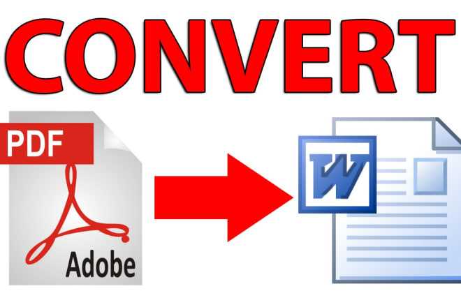 I will convert pdf to word and word to pdf