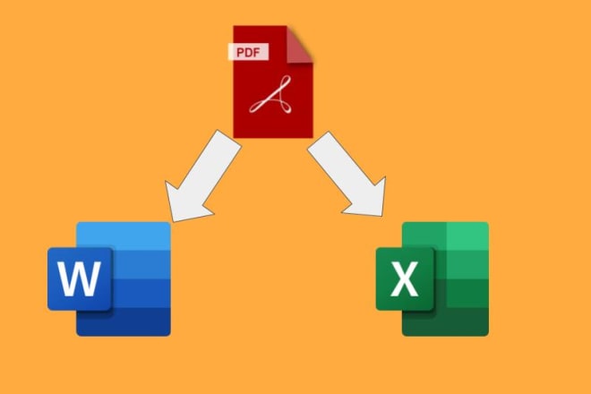 I will convert PDF to word, xlsx and vice versa