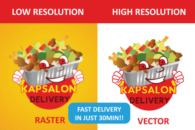 I will convert raster image, logo in high resolution vector file ai,png,jpg