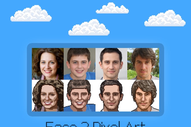 I will convert your face into pixel art